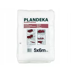   Ojačana bela ponjava 5x6 metrov, 90 g/m2, optimalna zaščita v vseh pogojih