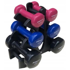    VDB Dumbbell SET 7KG STOJALO ZA BOŽIČNO JELKO ENERO FIT Set 6 uteži iz vinila