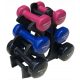  VDB Dumbbell SET 7KG STOJALO ZA BOŽIČNO JELKO ENERO FIT Set 6 uteži iz vinila
