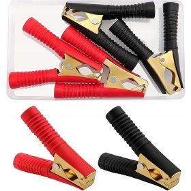   VooGenzek 4 kosov aligator sponk, izolirani akumulatorski terminali