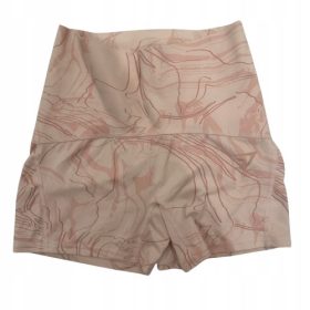 GYMSHARK XXL Kratke hlače z naborki v roza barvi