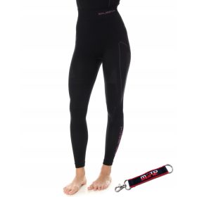 TERMO HLAČE BRUBECK THERMO ČRNE/ROZA L