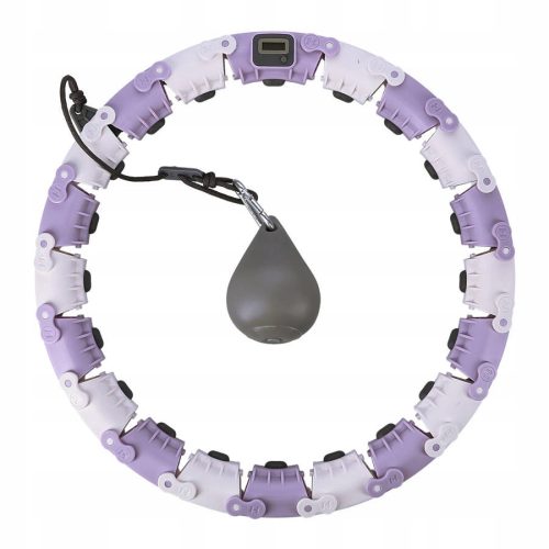  Hula obroč s čepki STOCK 33 cm roza