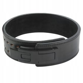 Pas za dvigovanje uteži iz goveje kože za trening počepov