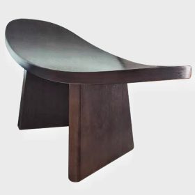 Dreveseni stolček za meditacijo, prenosljiv in trajnosten