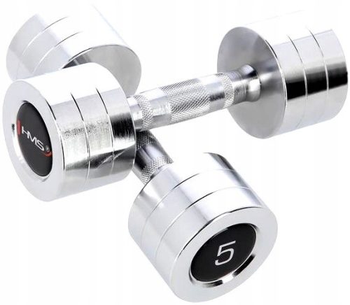 Solid Chrome hantle za vadbo (2x5 kg) HMS