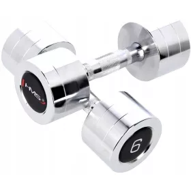   Chrome Dumbbells HMS CHD06 2x6kg Hantle Teže za Domačo Fitnes Telovadnico TRDNE