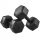 Zmogljivi set uteži za fitnes 2X6kg, črne barve