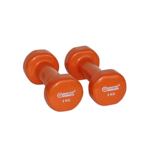 Fitnes uteži VINYL 2x2kg za celostni razvoj telesne pripravljenosti