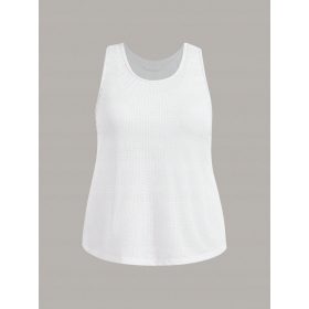  ŠPORTNI TOP Z VREDNIM NEDRČKOM 2-PAK BEL SHEIN 3XL 46