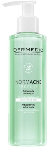 DERMEDIC NORMACNE Preventi - Antibakterijski gel za umivanje za mešano in mastno kožo, 200 ml