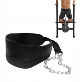 FitPro Power Dip Belt z nosilnostjo 100 kg za domačo vadbo