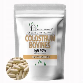   Goveje Kolostrum v Kapsulah 300 mg - 100 Kapsul za Podporo Imunosti in Vitalnosti