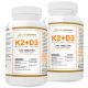 Vitamin K2 MK-7 z Natto in D3 4000IU za močnejše kosti in boljši imunski sistem