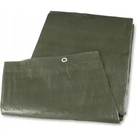   Univerzalna zaščitna ponjava 4 x 6 m, zelena, vodoodporna z aluminijastimi očesi