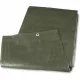 Univerzalna zaščitna ponjava 4 x 6 m, zelena, vodoodporna z aluminijastimi očesi