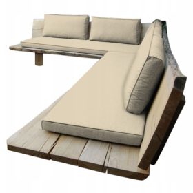 PODUSZKA Z MATERACEM DO MEBLI Z PALET 60x80 KREM