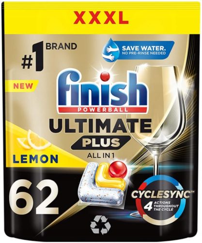Kapsule za pomivalni stroj Finish Ultimate Plus 62 limon