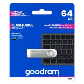 GOODRAM UNO3 ključek 64 GB USB 3.2 srebrn
