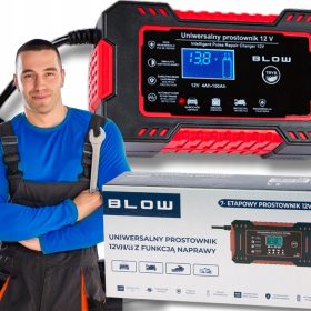 Avtomatski polnilnik akumulatorjev LCD 12V/6A INTELIGENT