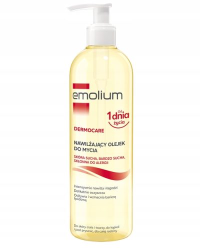 EMOLIUM DERMOCARE Vlažilno olje za umivanje, primerno za občutljivo kožo, 400 ml