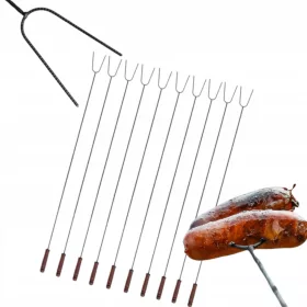  Palice za taborni ogenj 100 CM vilice 10 kom