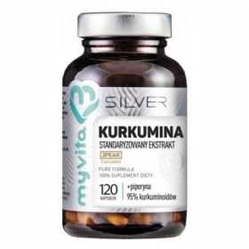 MyVita SILVER Kurkuma + Piperin Kapsule 120 kosov 120 ml