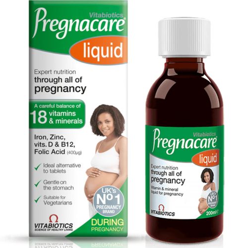 Pregnacare Tekoči Dodatek za Nosečnice z Vitaminom D in Folno Kislinom