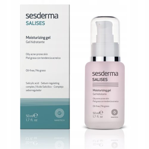 Salises Gel za mastno kožo in akne z učinkovitim čiščenjem