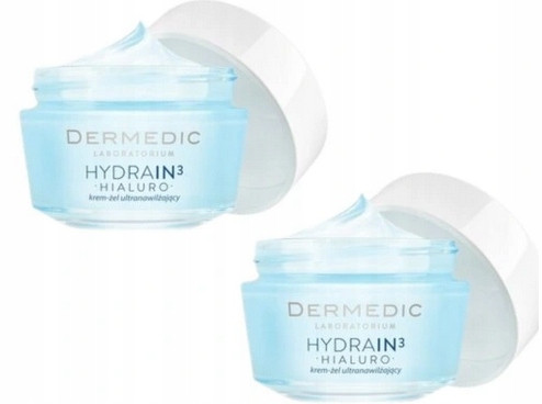 Napredna vlažilna krema Dermedic Hydrain3 Hialuro, 2 x 50ml