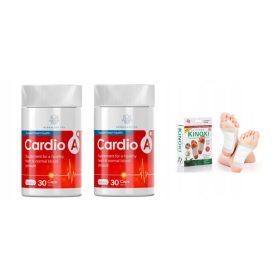   2 X Cardio A + GRATIS: Naravne kapsule za zdravje srca in detoksikacijski obliži