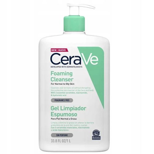 CeraVe Čistilni gel za umivanje za normalno in mastno kožo, 1000ml