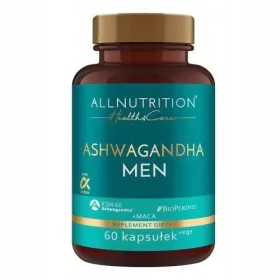   ALLNUTRITION Health & Care Ashwagandha Men 60 kapsul - KSM-66®, maca in BioPerine®