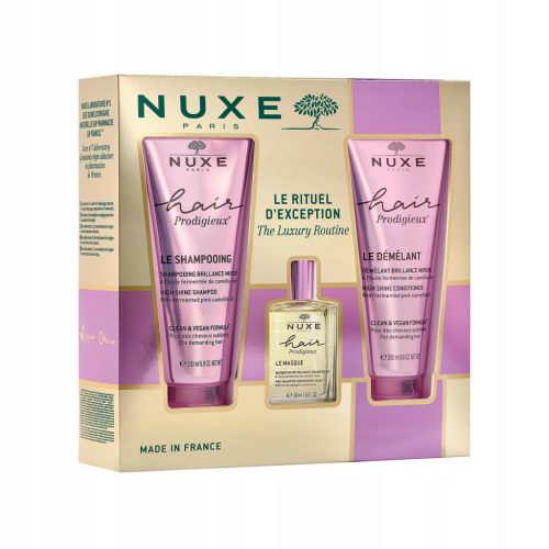 Nuxe Hair Prodigieux – Zestaw Nabłyszczający do Włosów