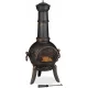 VRTNI KAMIN RELAXDAYS ČRN 110 CM