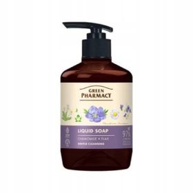   ZDRAVA LEKARNA Kamilica & Laneno Tekoče milo z rumenjakom in lanom, 460 ml