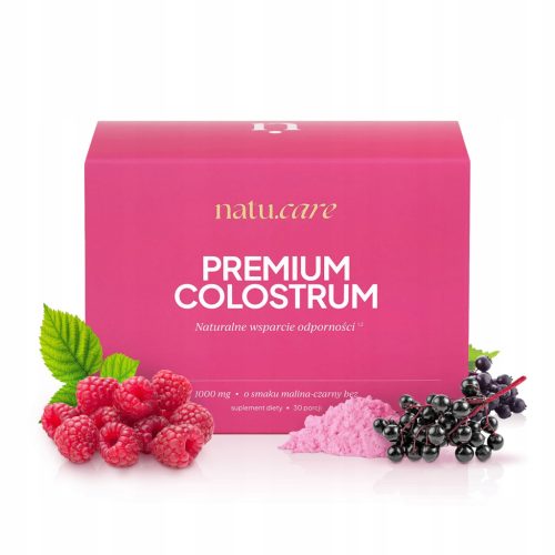 Premium Colostrum z okusom maline in črnega bezgovega prahu za otroke - 30 vrečk