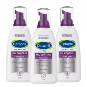   Cetaphil Pro Oil Control Čistilna pena za aknasto kožo, 708 ml (3 x 236 ml)