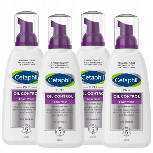 Cetaphil Pro Oil Control - pena za umivanje proti aknam 944 ml (4x 236ml)