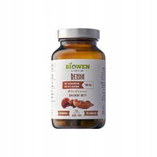 Biowen Reishi z BioPerine®: Kapsule za Imunost in Krvni Obtok, 90 kapsul