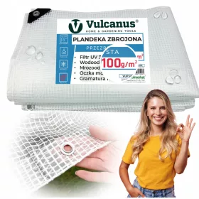   Prozorna ojačana platnena prekrivka Vulcanus® 4x6 m – zaščita v vseh pogojih