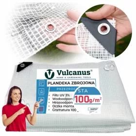   Prozorna ojačana ponjava Vulcanus® 4x5 m - zaščita v vseh pogojih