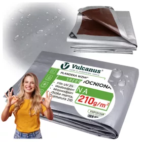   Vrhunska zaščitna ponjava Vulcanus® PREMIUM 4x6m, srebrno-rjava
