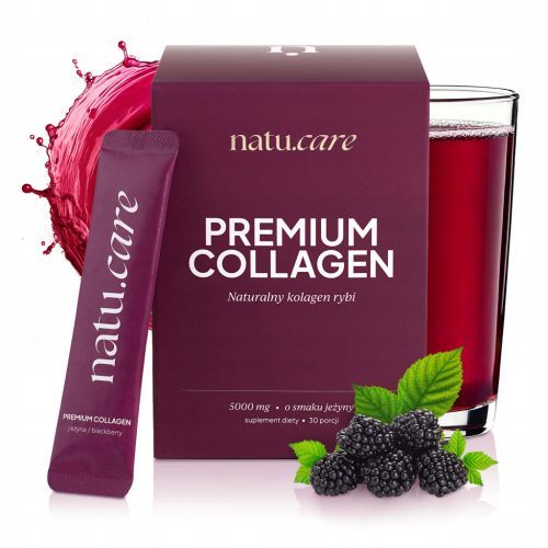 Kolagen Natu.Care 5000 mg z okusom robidnice za mlajšo kožo