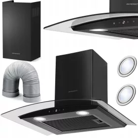   Berdsen BT-216 dimniška napa 60 cm črne barve z LED osvetlitvijo