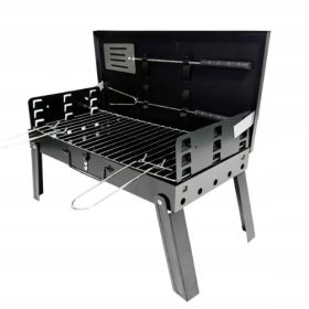    ŽAR NA OGLJE TURISTIČNI ZLOŽLJIV PRENOSNI KOVČEK CAMPING BBQ1009