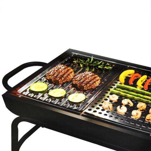  Žar plošča inox BBQ pravokotna 46 x 30 cm 10 cm