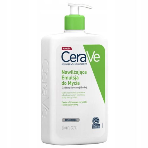 CeraVe Vlažilna Čistilna Emulzija za Normalno in Suho Kožo 1000 ml