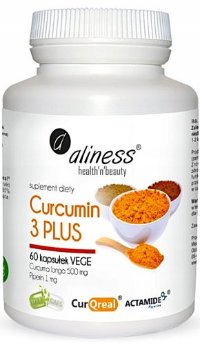 Curcumin 3 PLUS s Curcuma longa 500 mg in Piperin 1mg - 60 kapsul