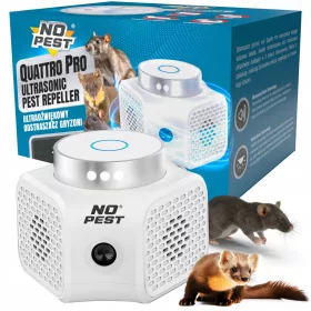  No Pest® Quattro PRO – ultrazvočni odganjalec glodalcev